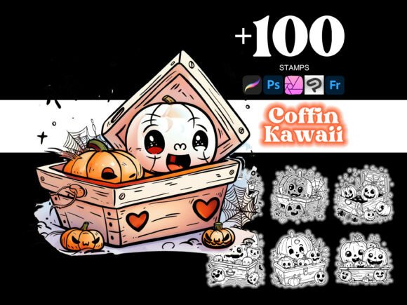 100 Coffin Halloween Procreate: Enhancing Creative Workflows with Kawaii-Inspired Design