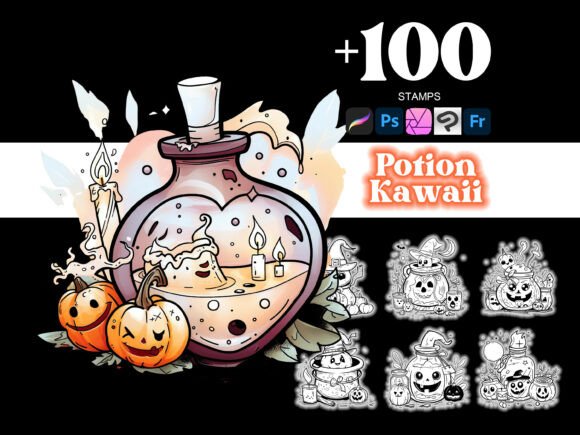 100 Potion Halloween Procreate: Elevate Your Digital Art with Spooky Precision