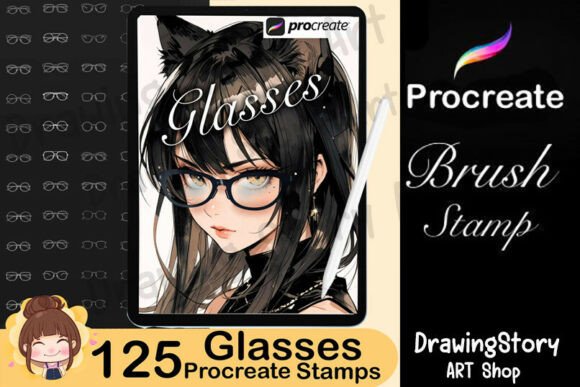 125 Glasses Procreate Stamp Brush Set: A Creative Tool for Digital Artists