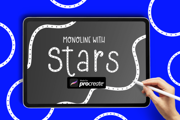 Add Playful Precision with the Star Monoline Procreate Brush