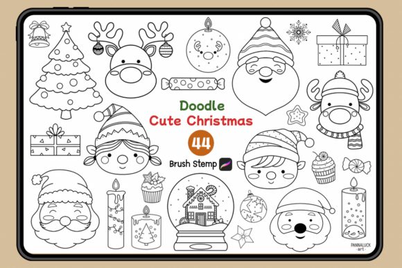 Christmas Doodle Procreate Brush Stamps: A Practical Tool for Holiday Art Projects