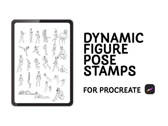 Dynamic Figure Pose Stamps for Procreate: A Game-Changer for Digital Artists