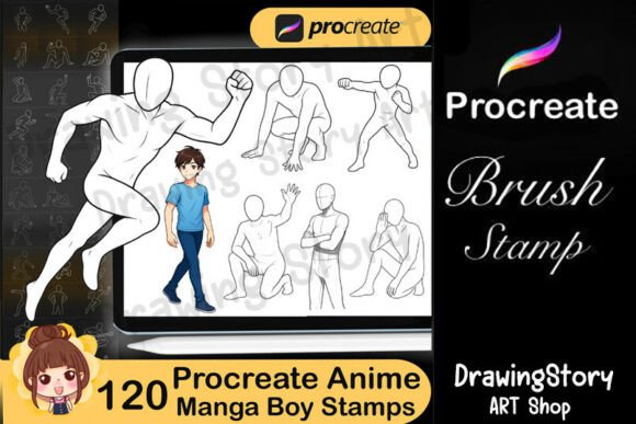 Procreate Anime Stamps Manga Boy Poses: A Strategic Tool for Digital Artists and Creators