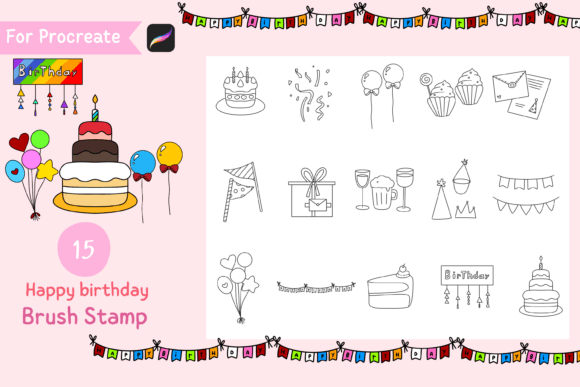 Procreate Brush Stamp Happy Birthday: Enhancing Creative Workflows with Custom Doodle Brushes