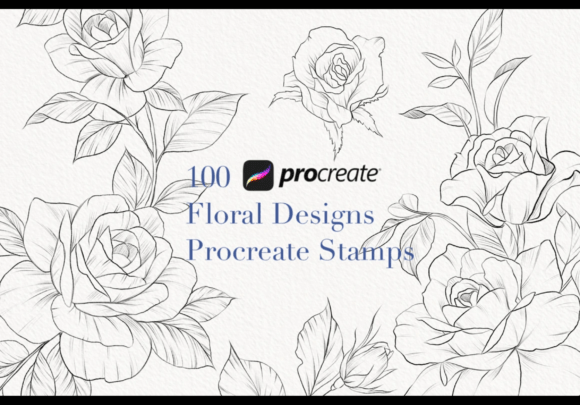 Procreate Flower Stamp & Roses Brush: A Creative Essential for Tattoo Artists and Designers